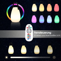 Swanew led tragbares rundes nachtlicht tragbare straßenlaterne gartendekoration