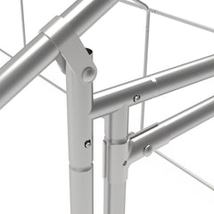 Swanew verzinkter Stahlrahmen mit PE-Schattendach, Kaninchenhaus, Geflügelkäfig, Tierzaun