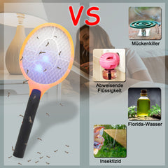 3-teiliges elektrisches Mückenklatschen-Set / Doppelnetz