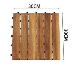 SWANEW DIY-Holzböden für den Garten Terrassendielen Balkon dekorative Bodenbeläge