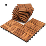 SWANEW DIY-Holzböden für den Garten Terrassendielen Balkon dekorative Bodenbeläge