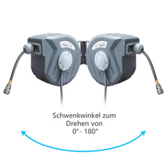 SWANEW Schlauchaufroller Automatik Trommel Wasserschlauch Druckluftschlauch 10/20/30m Druckluftschlauch Aufroller Schlauchtrommel Wasser