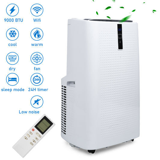 SWANEW WiFi 12000 BTU Mobile Klimaanlage 5in1 Klimagerät Räume Kompakt Kühlen Fernbedienung