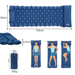 Aufblasbare Matratze mit Fußantrieb für Camping Schlafsäcke