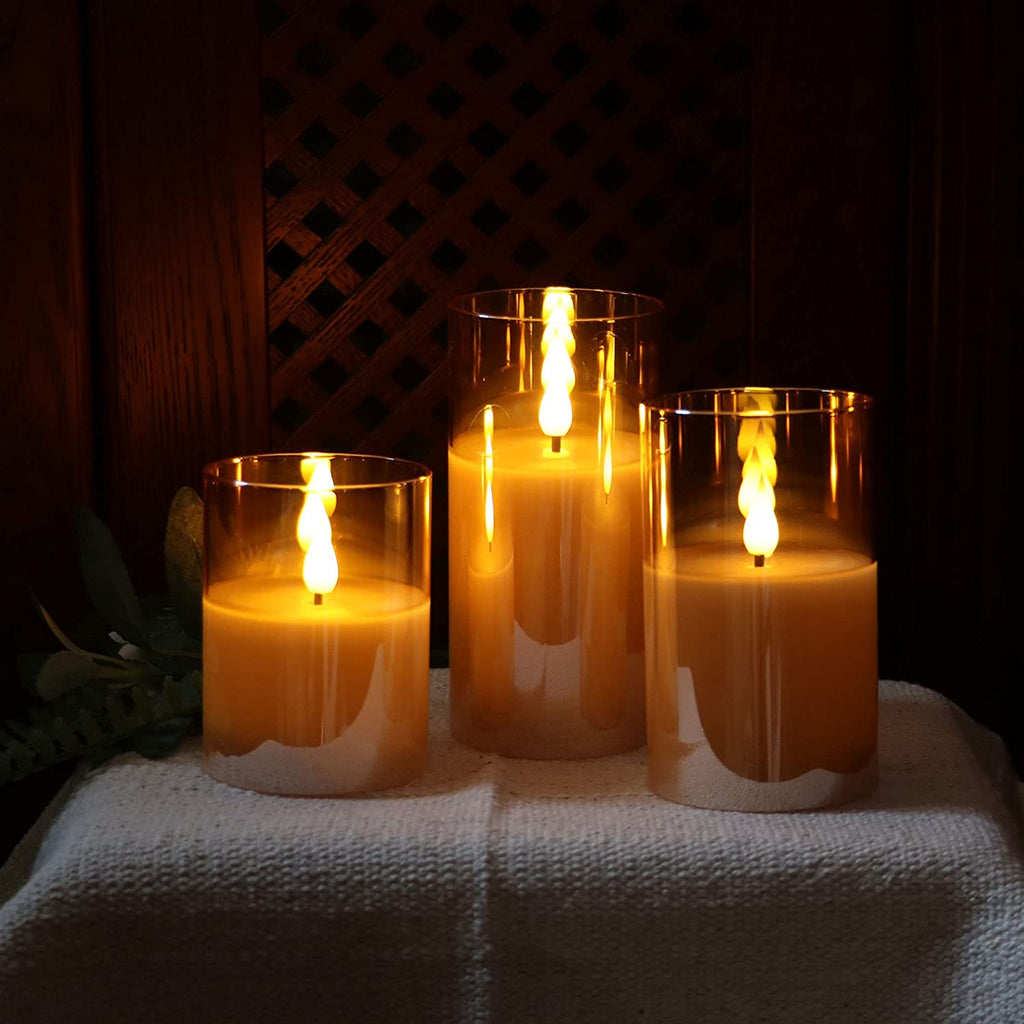 Fernbedienung romantisches Kerzenlicht 3-teiliges Set