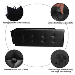 Home Versenkbare Lagerung Hocker Organizer Baumwolle Leder