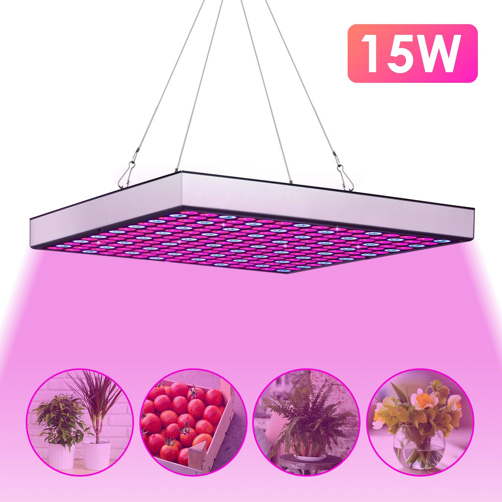 45W oder 15W LED Pflanzenlampe, Grow Lampe, Vollspektrum Pflanzenlicht für Hydroponic [Energieklasse A]
