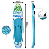 Surfboard 3-teiliges Aufblasbares Sup Board mit Pumpe 305-330cm Kajak-Sitz