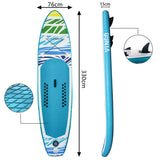 Surfboard 3-teiliges Aufblasbares Sup Board mit Pumpe 305-330cm Kajak-Sitz