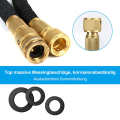 Gartenarbeit weicher Teleskopschlauch 8 Arten von Sprühdüsen/gartenschlauch flexibel