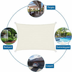 Polygonal Sunsail Garten Schatten Stoff Terrasse