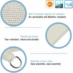 Polygonal Sunsail Garten Schatten Stoff Terrasse