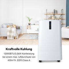 SWANEW WiFi 12000 BTU Mobile Klimaanlage 5in1 Klimagerät Räume Kompakt Kühlen Fernbedienung