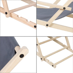 Swanew Klappstühle für drinnen und draußen Strandstühle aus Segeltuch