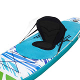 Surfboard 3-teiliges Aufblasbares Sup Board mit Pumpe 305-330cm Kajak-Sitz