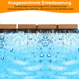 SWANEW DIY-Holzböden für den Garten Terrassendielen Balkon dekorative Bodenbeläge