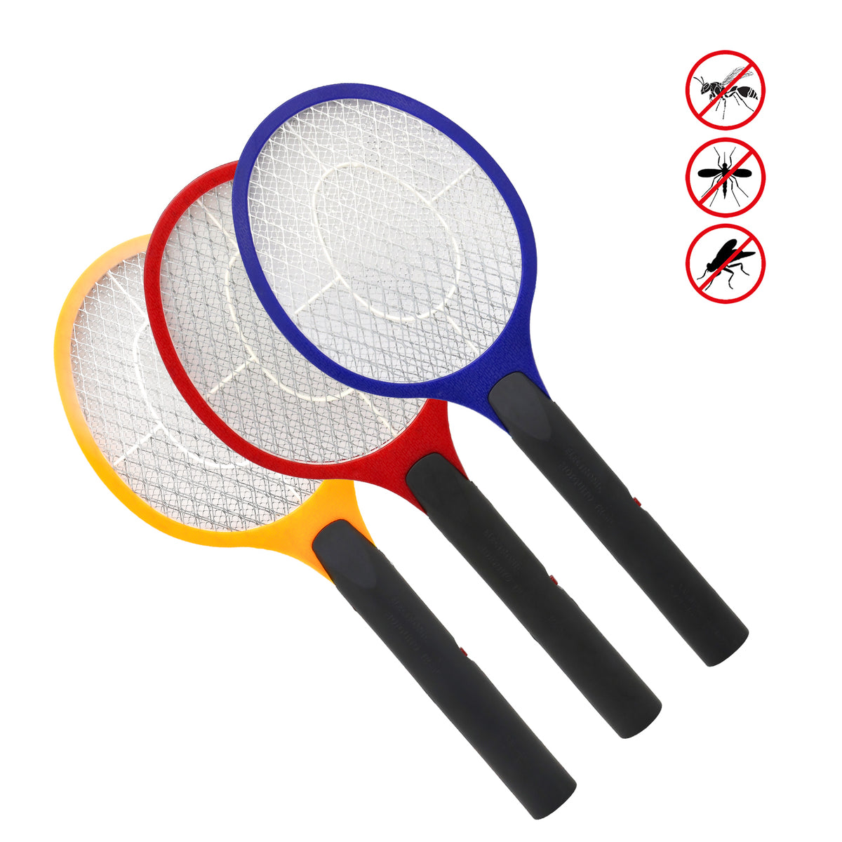 3-teiliges elektrisches Mückenklatschen-Set / Doppelnetz