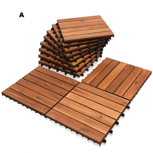 SWANEW DIY-Holzböden für den Garten Terrassendielen Balkon dekorative Bodenbeläge