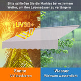 Markise Balkonmarkise Klemmmarkise Gelenkarm Sonnenschutz Aluminium 1.5-4M