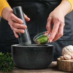 Granit Stampfwerkzeug Küchenutensilien Gewürzsauce Reacher