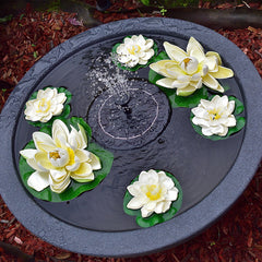 Swanew SolarPumpe solar springbrunnen Fontäne Teichpumpe Teich Wasserspiel 16cm kleiner