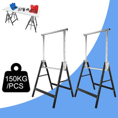 2X Gerüstbock Stahl Teleskop-Klappbock Arbeitsbock Deckenarbeiten 200kg Böcke