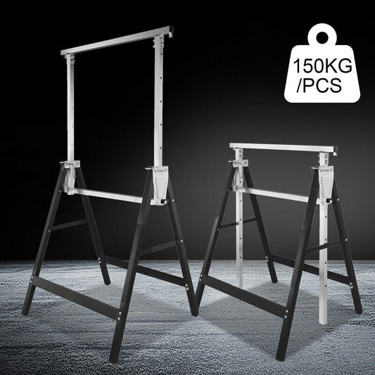 2X Gerüstbock Stahl Teleskop-Klappbock Arbeitsbock Deckenarbeiten 200kg Böcke