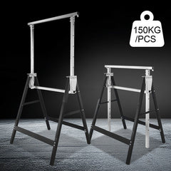 2X Gerüstbock Stahl Teleskop-Klappbock Arbeitsbock Deckenarbeiten 200kg Böcke